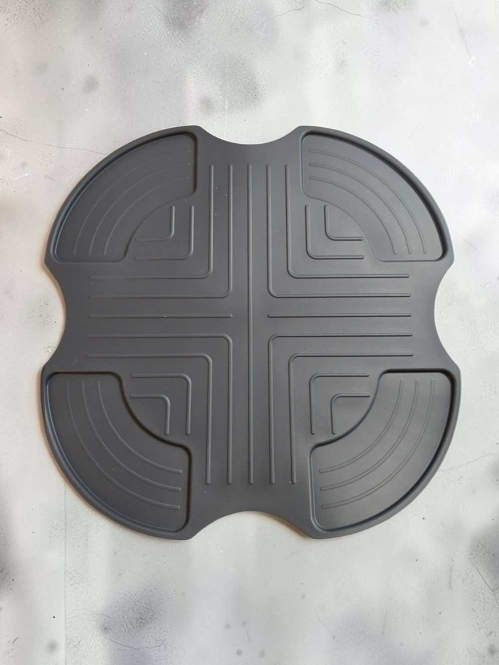 Ninja CRISPi Compatible Silicone Air Fryer Trivet Heat Resistant Mat Black